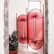 Valley and design light luxury embossing superimposed screen mobile folding screen modern simple living room entrance partition model room