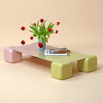  Valley and art Simple ins style Jelly coffee table Sofa side table Living room furniture Bed and breakfast commercial urban light luxury style