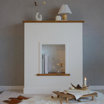Valley and simple wood entrance cabinet Fireplace cabinet Storage storage Living room furniture cabinet Bedroom art ins wind fireplace