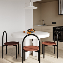  Valley and Nordic modern light luxury dining chair Home living room balcony dining room equipped with simple leisure chair backrest chair