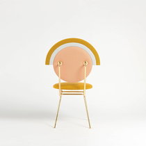 Valley and Nordic soft bag modern minimalist stainless steel dining chair Home Cosmetic Makeup Chair Minima Rainbow Chair Chair