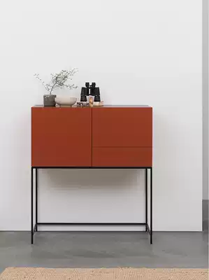 Valley and Nordic modern simple solid wood porch dining room small living room dining room bedroom storage cabinet tea cabinet