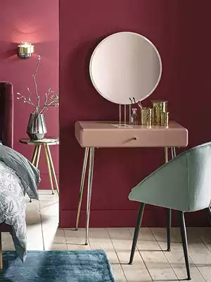 Valley and creative Nordic wind Net red makeup table bedroom small apartment simple light luxury makeup table ins Wind stainless steel