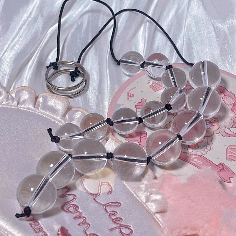 【Snn Commune】Transparent Glass Beads for Beginners, Mini Cute Ice Beads Props