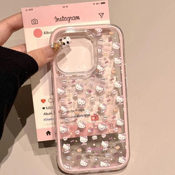 케이크 KT 고양이 애플 16PROMAX 휴대 전화 케이스 iPhone 14Pro New 13 Girl Heart 12 Cute 11 Protection Case 15 Promax 화려한 3-on-one 15plus 안티 폴 쉘
