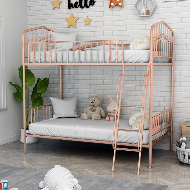 Light and luxurious bunk beds double double bed and two double beds 1 5 m 2 adult iron bed frame children minimalist around the same width