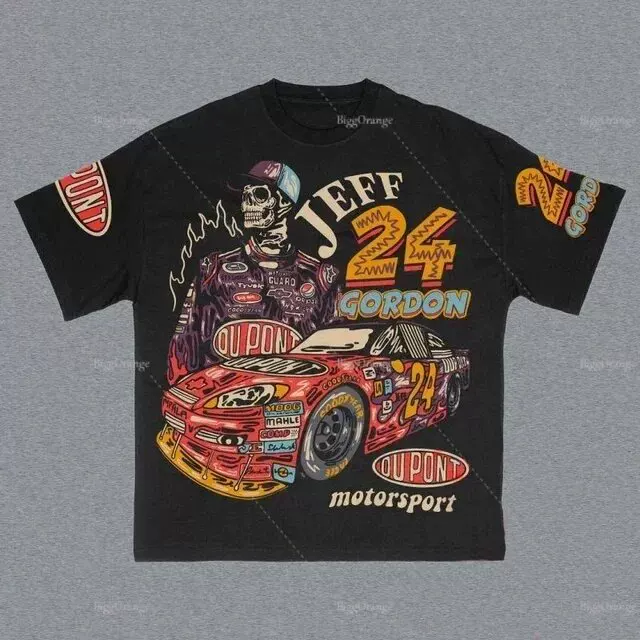Футболка с коротким рукавом Y2K American retro, унисекс хип‑хоп топ, размеры 2–XXL, разные стили
