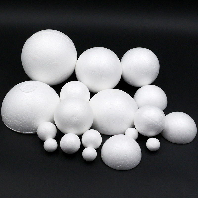 Styrofoam ball round ball hemisphere white solid handmade DIY foam ball filler wedding model