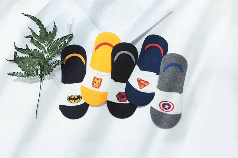 Vớ nam vớ vớ cotton nông vớ vớ chân chống trượt chân thấp để giúp vớ vớ vô hình bốn mùa vớ nam tất trắng