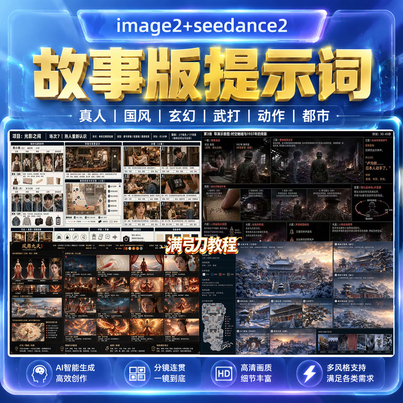 Ai Story Version Scheduling Prompts Image2Seedance2 Comic Drama E-Commerce Tk Product Promotion Video Libtv Tutorial