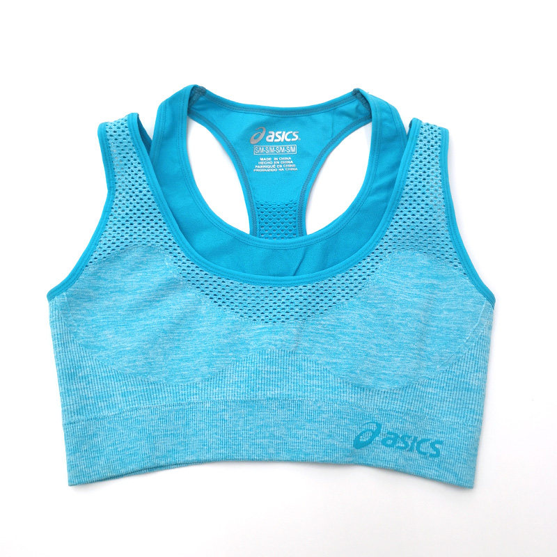 Broken code special no bra pad blouse vest fake two pieces sports bra fitness clothes women no sponge shockproof underwear