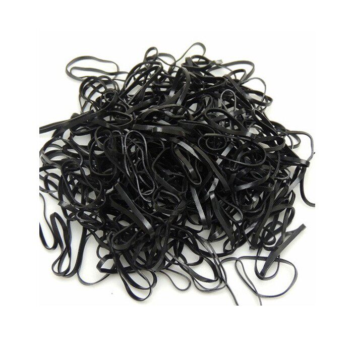 (BeZeng products) disposable leather gluten not single sale Photographed Rescheduling Zal Hair Black Colored Hair Ring
