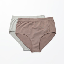 New solid color simple comfortable seamless high waist thin early autumn underwear womens triangle cotton crotch