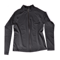 On the new long sleeve fitness clothes T-shirt zipper sports jacket womens autumn running yoga pullover zipper quick drying quick drying