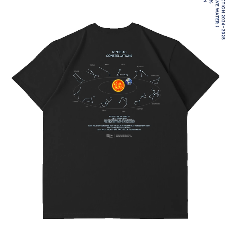 Thailand Calmoutdoors Constellation Telescope Logo Printed Short-Sleeved T-Shirt
