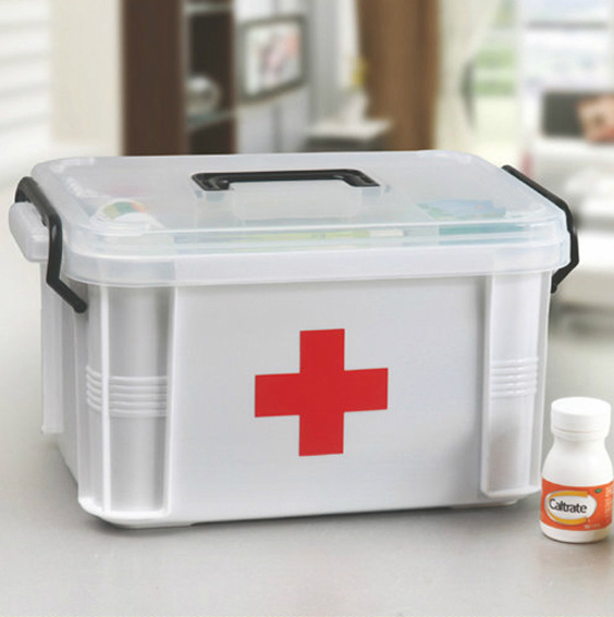 Home Medicine Box Home Medicine Box Emergency First Aid Storage Portable Medical Outpatient Large-capacity Medicine Box With Medicine Full Set