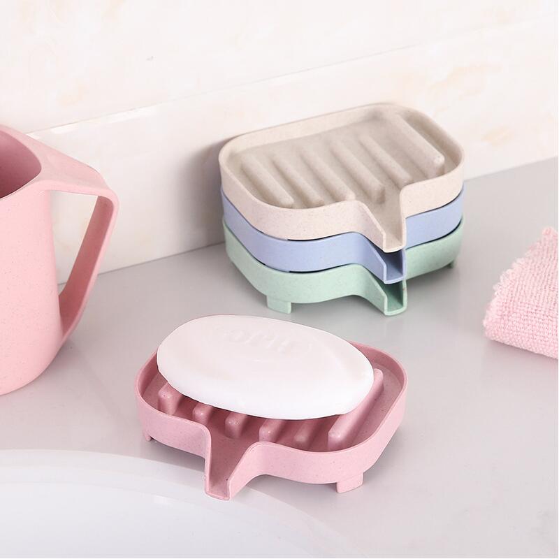 Soap box shelf drain makeup room creative punch-free soap rack household suction cup wall-mounted soap box