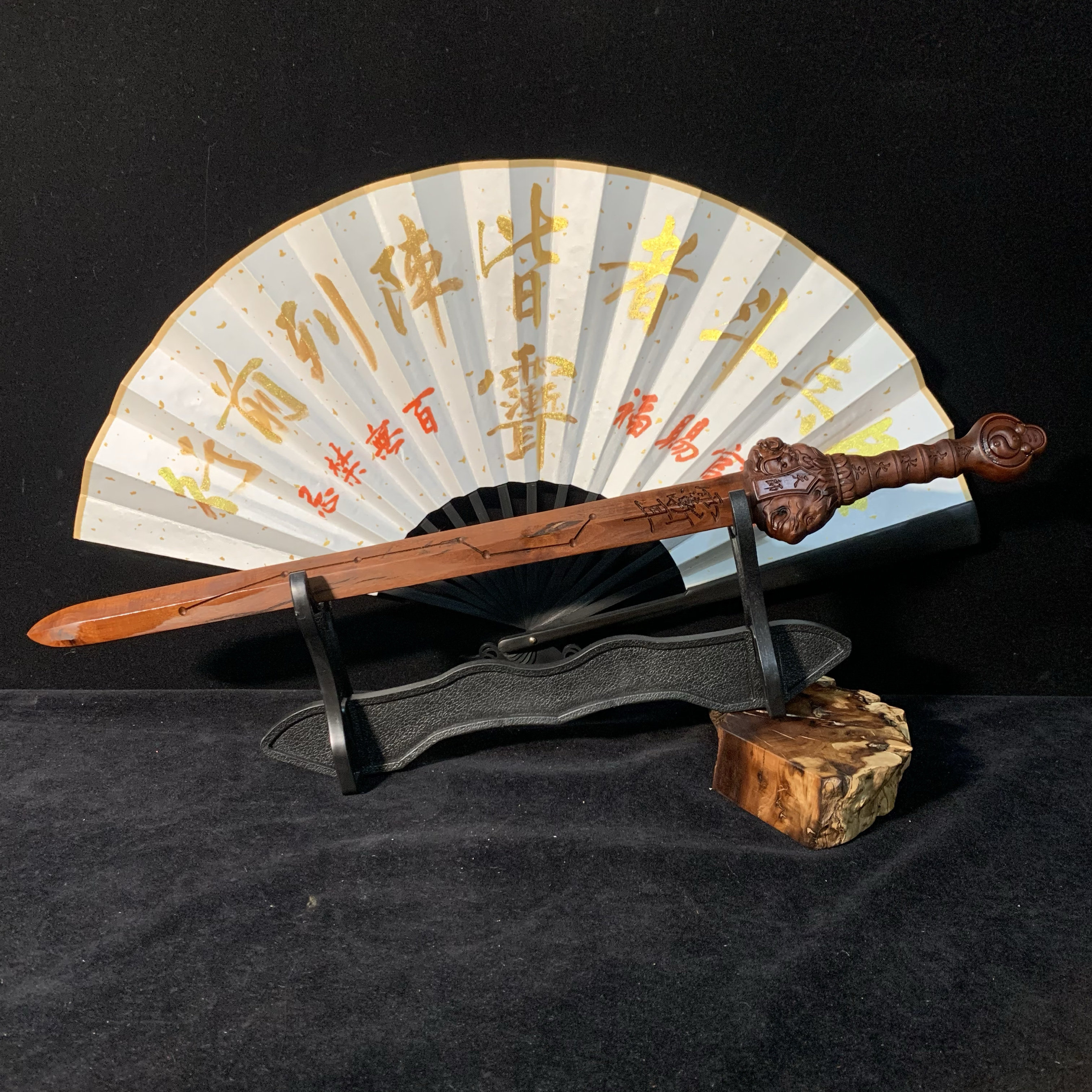 龍虎山雷擊棗木雕刻七星劍天師劍法劍打神鞭棗木七星劍天師龍虎劍