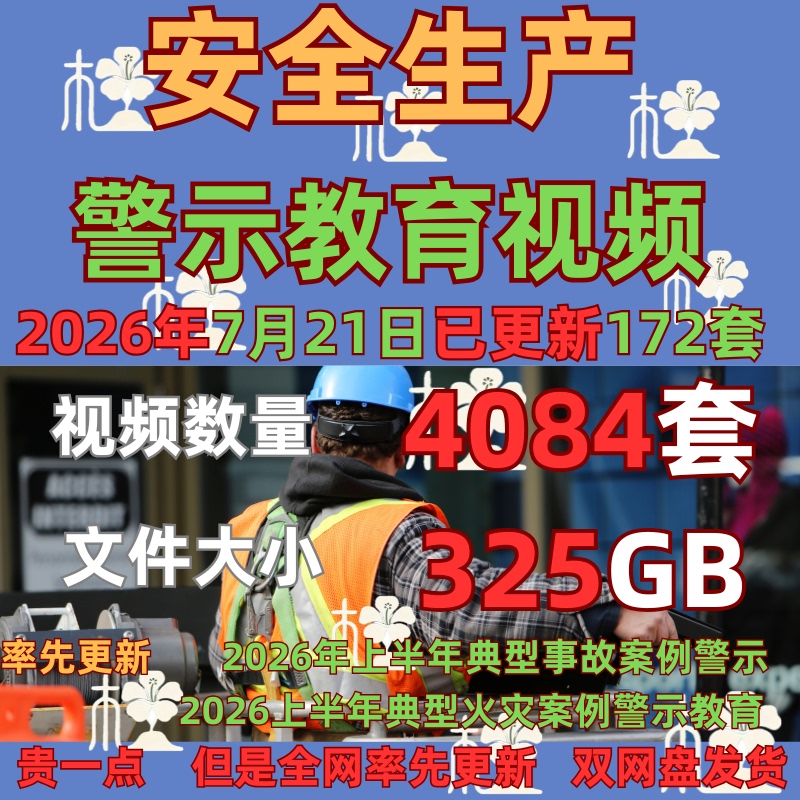 2026 Typical Safety Accident Cases Video Warning Promotional Video Cases Safety Production Training Ppt