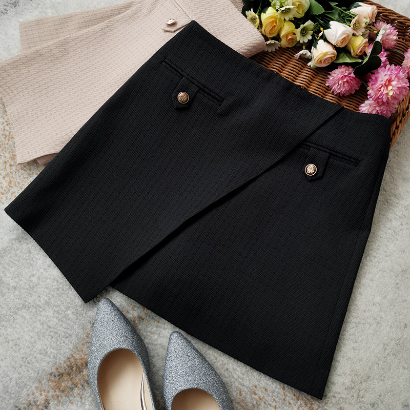 Original 218 yuan special 118 magma tattoo high waist and thin a half - body skirt asymmetrical open skirt