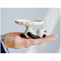 (Master hand-made) Japan imported beautiful hand-made ceramic panda bean dish dish polar bear small plate