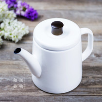 Noda Enamel Japan original imported hand punch pot 1 5L coffee pot teapot Kettle Kettle