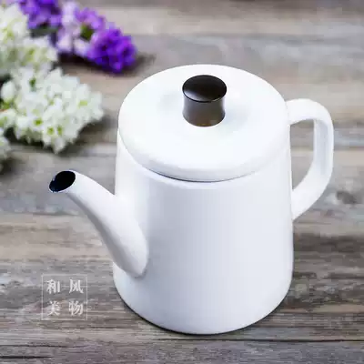 Noda enamel Japan original imported hand punch kettle 1 5L coffee pot teapot kettle kettle