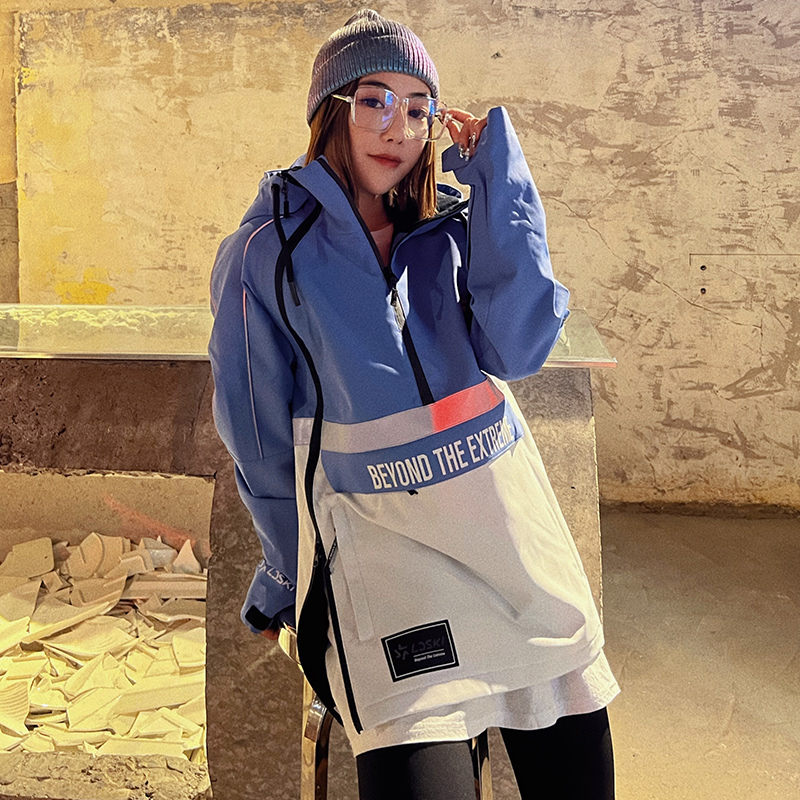 LDSKI new ski suit men's and women's single and double board plus cotton ski suit warm windproof wear-resistant outdoor equipment