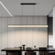 2025 New Model High-End Modern Minimalist Dining Room Main Light, Linear Pendant Light Above the Dining Table in the Tea Room
