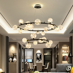 2022 New Model Circular Ring Pendant Light, Nordic Light Luxury Art Restaurant Pendant Light, Clothing Store Light