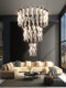 2022 Light Luxury Duplex Loft Open Staircase Chandelier Modern Minimalist New Style Villa Living Room Chandelier