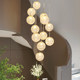 Loft Apartment Chandelier Modern Minimalist Villa Light Luxury Duplex Corner Long Staircase Chandelier 2022 New Model
