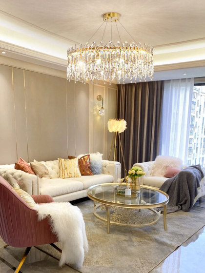French-Style Living Room Chandelier, French Light Luxury Crystal Master Bedroom Modern Minimalist Cream Style 2023 New Dining Room Lighting Fixtures