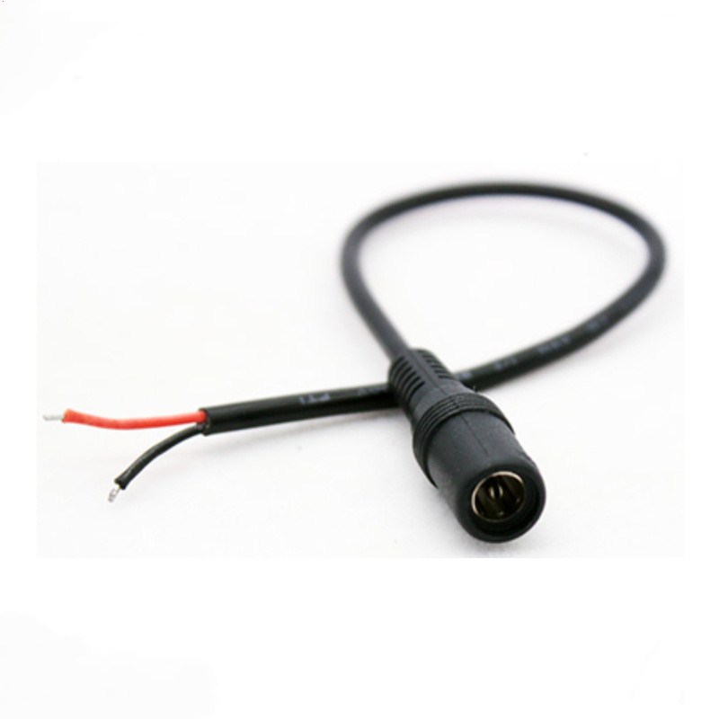 Copper monitoring power supply DC female line red and black power cord one point two wire adapter