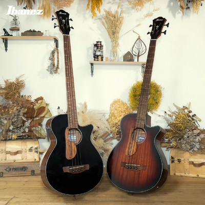 Ibanez AEGB24E акустическая деревянная бас-гитара, электрическая коробка с подставкой для пальцев, четырехструнная фолк-поверхность, одинарная электрическая деревянная бас-гитара