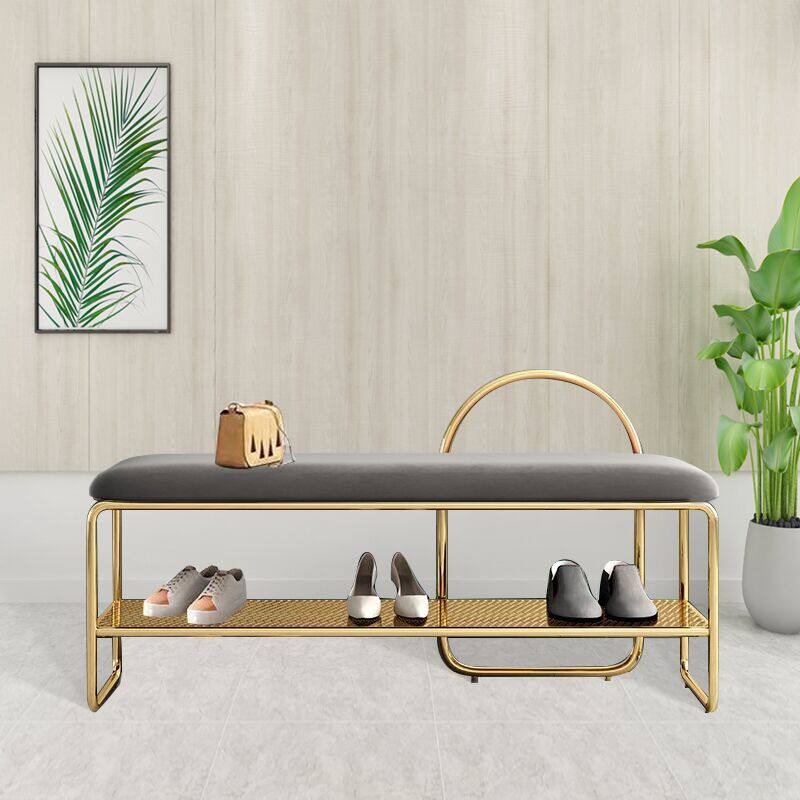 Changing shoes stool Home Creative benches doorway door-to-door Nordic bikers light lavish minimalist soft bag Cushions Shoes Cabinet-Taobao