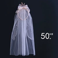 Розовая ярко -треугольная корона вуаль