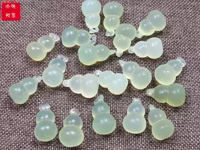 Jade gourd pendant jade ice seed pendant Xiuyan jade pendant necklace