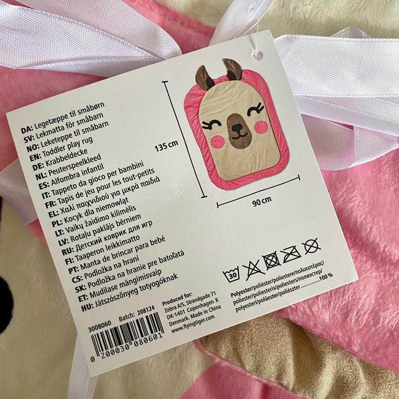 Foreign trade Original single cute animal pattern thickened cover by game blanket cushion by children's toy mat 