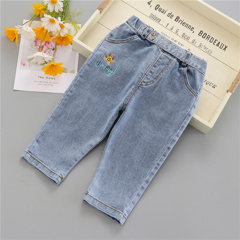 Girl Jeans 2021 New Spring Autumn Loose Baby Casual Pants Daughter Child Clothing Pants Spring Children Long Pants