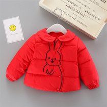 Girls down jackets Light and short childrens down liner 1-3-4 years old baby winter clothes women childrens baby clothes 2