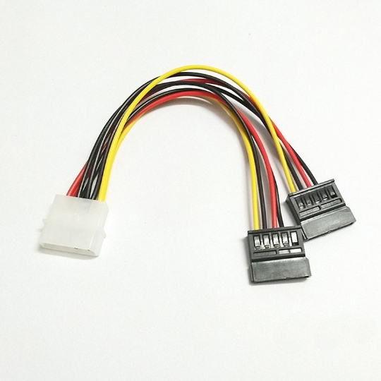 sata power cord large 4PIn transfer sata hard disc power supply line double head hard disc power supply line
