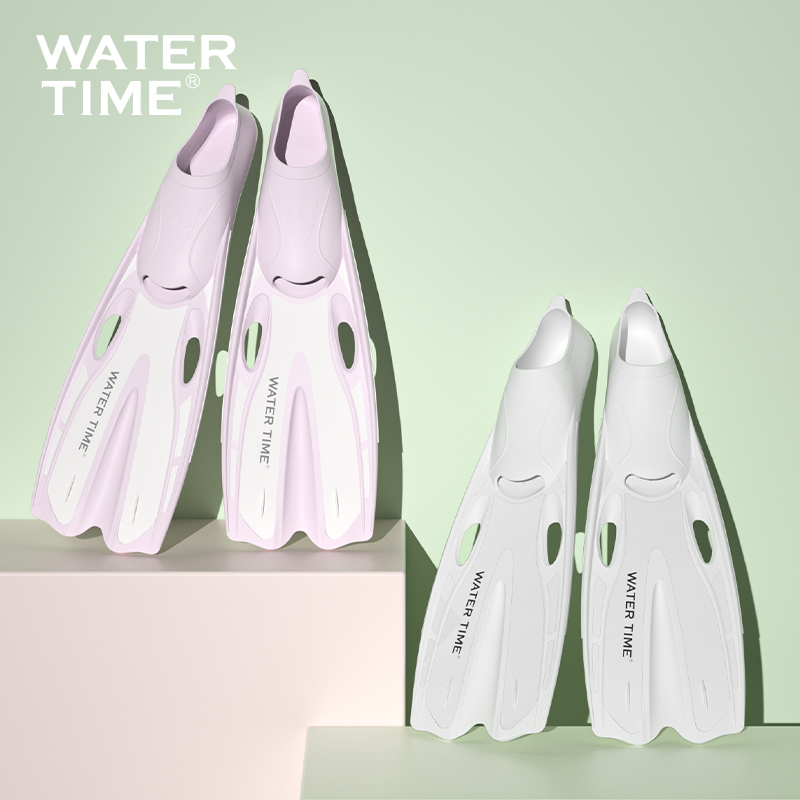 WaterTime ダイビング ロングフィン 男女兼用 シュノーケリングフィン フリーダイビング ダックフィン 水泳トレーニング フリースタイル 器具