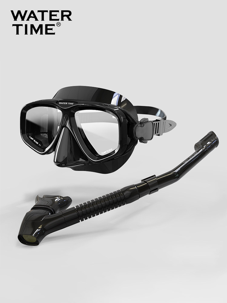 Myopia Snorkeling Triple Treasure Suit Diving Mirror Adult Men And Women With Degrees Full Dry Type Sucker Swim Training Gear