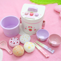 Childrens wooden house girl cooking toy rice cooker boy simulation small appliances kitchen rice cooker gift