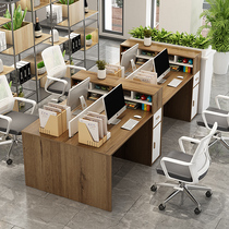 Finance Desk Chair Composition Office Work Desk Office Table Double Screen Staff Office Work Desk Furniture Station