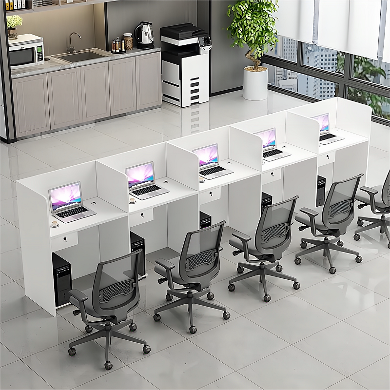 Staff Electric Desk Combination Single Office Desk Simple Staff Table Staff Screen Card Seat Customized Table
