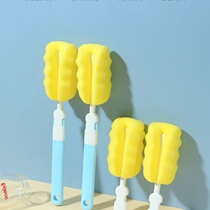 Baby Milk Bottle Brushed High Density Sponge Replacement Head Cup Brushed Pacifier Brushed Milk Bottle Brush Single Cleaning Brush Suit
