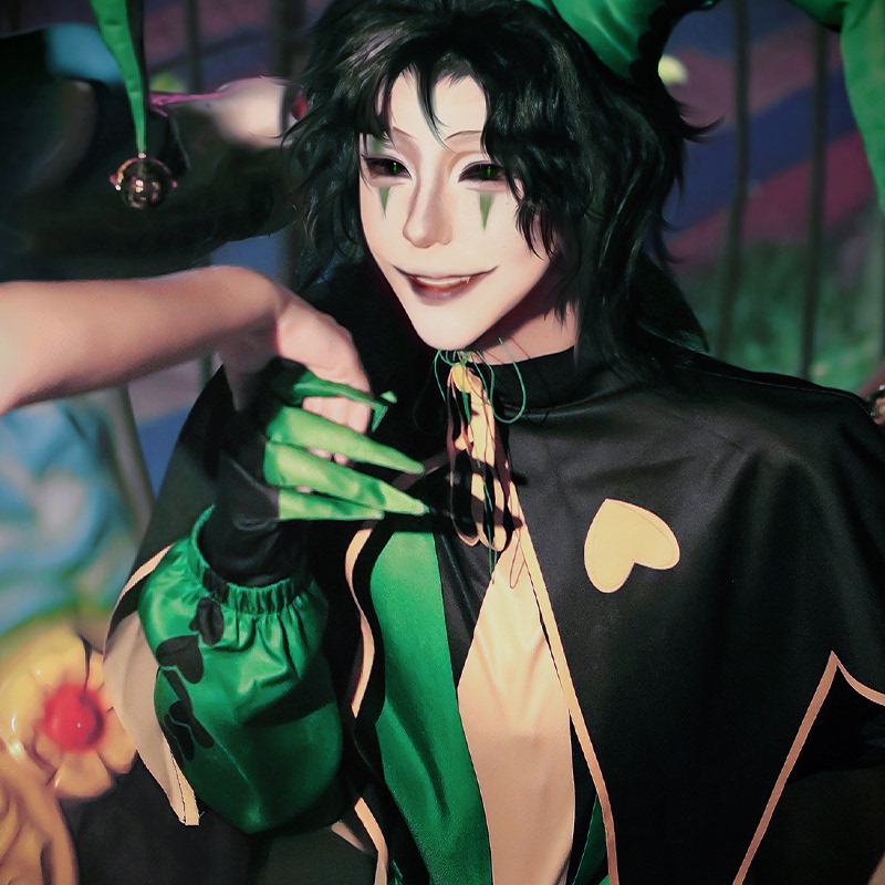 Freak Circus Cosplay Costume Harlequin Full Set Little H Halloween Cosplay Costume Game Role-Playing Costume Freak Circus Cosplay Costume Harlequin Full Set Little H Halloween Cosplay Costume Game Role-Playing Costume
