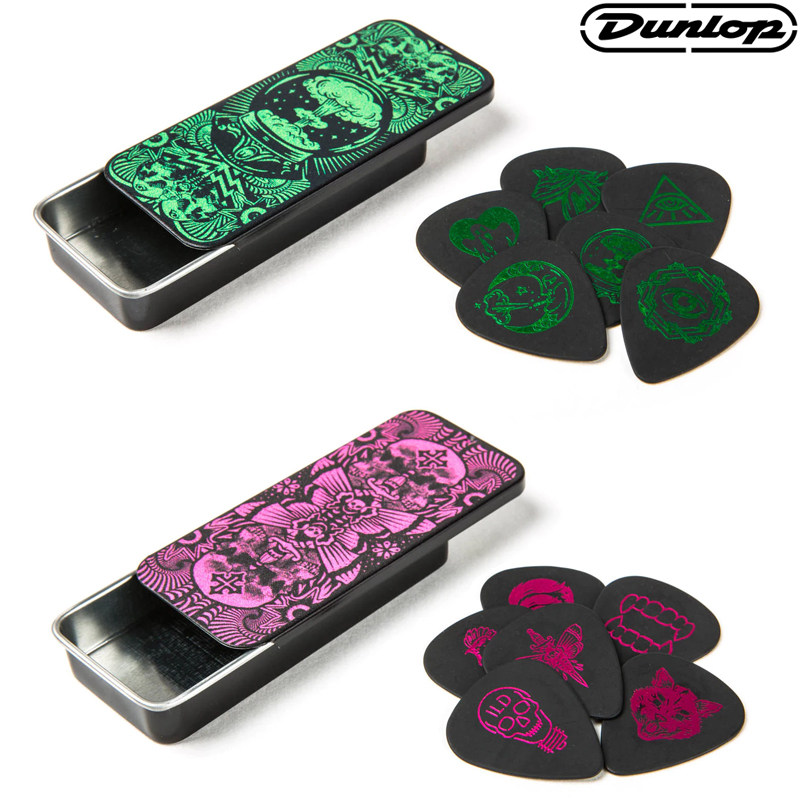American Dunlop Den Lopp ILOVEDUST Joint Iron Case 88mm Electric Wood Guitar Pluck ILDCT01 02